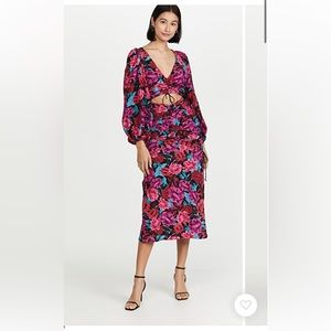 For Love & Lemons Scarlett Midi Dress